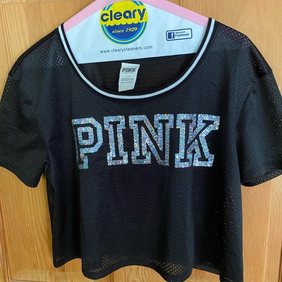 Victoria’s Secret Pink Cropped T-shirt NWOT - Picture 4 of 8